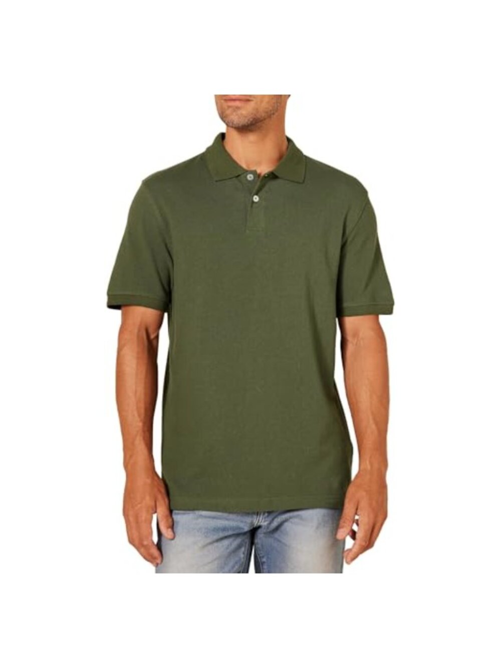 Men's Slim-Fit Cotton Pique Polo Shirt Short Sleeve